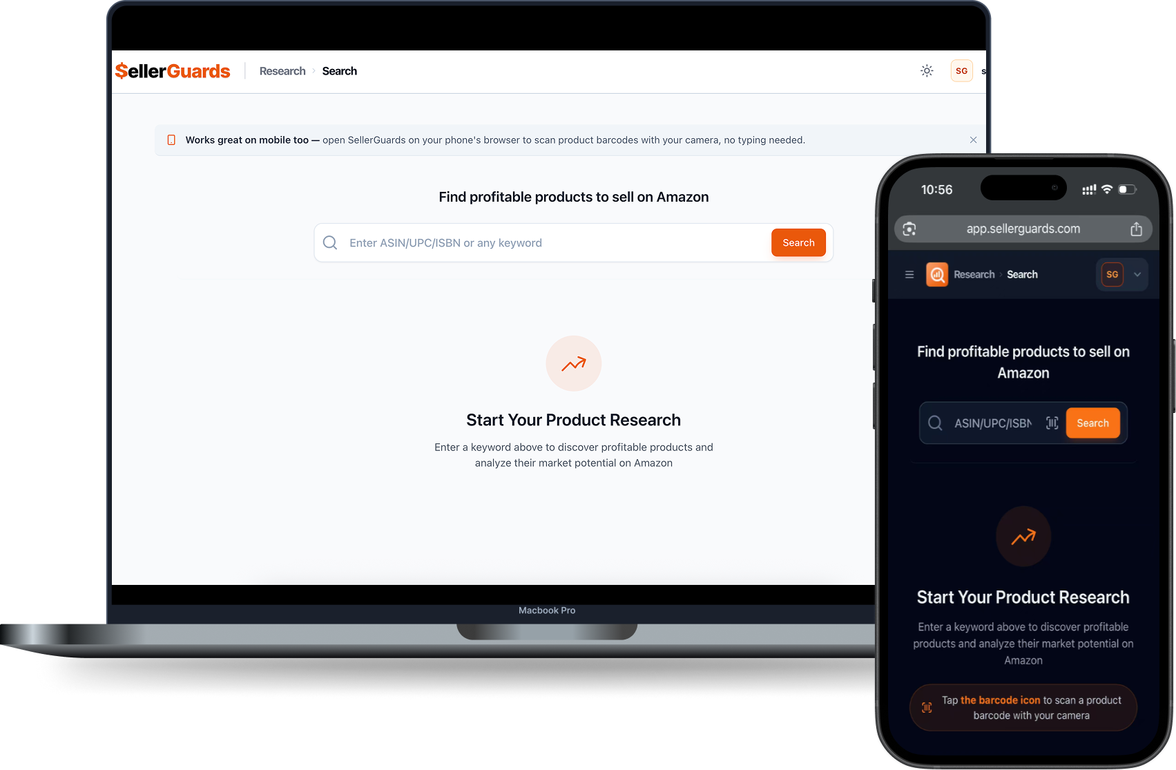 SellerGuards on Desktop and Mobile